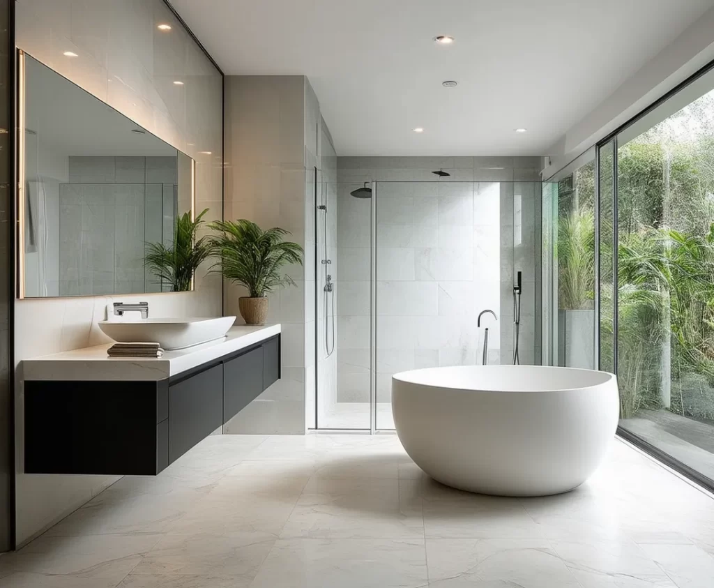 image of a modern stylish bathroom